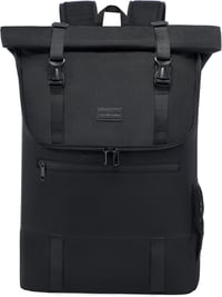LOVEVOOK Vízálló Laptop Hátizsák 17,3" - Bővíthető Rolltop Utazó Táska 32L, Lopásgátló Zsebbel, Bőröndre Rögzíthető, Fekete 1