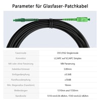 LovYiu LC APC–SC APC egymódusú simplex optikai patch kábel 30 m LSZH fekete 9/125 FTTH 4