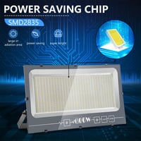 loyal 600W LED Reflektor, 60000 Lumen, 6000K Hideg Fehér, IP66 Vízálló Kültéri Világítás, Alumínium Házas Fényvető Kerthez, Építkezéshez, Ip 2
