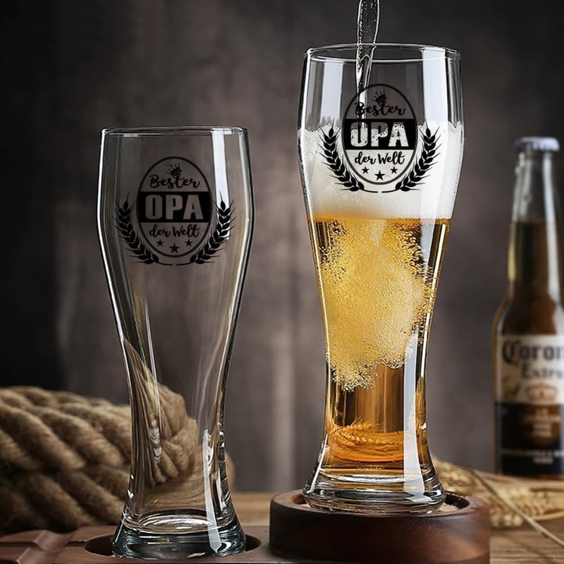 LOZACHE Nagypapa Sörös Pohár 0,5L "Legjobb OPA" Ajándék Férfiaknak