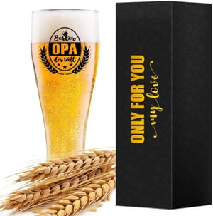 LOZACHE Djedova krigla za pivo 0,5L "Najbolji djed" poklon za muškarce