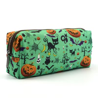 Plátenný peračník / kozmetická taštička LParkin Halloween – modrý 7