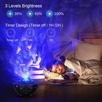 LPONGPOCUI Galaxy Projektor Bluetooth Hangszóróval, Színes Csillagvetítő Gyerekeknek 4