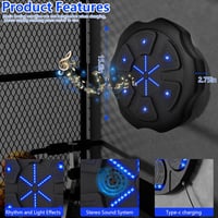 LPQKCcY Zenés Boxgép LED Kijelzővel Bluetooth Boxkesztyűvel 2