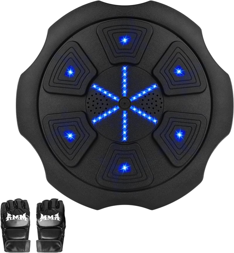 LPQKCcY Zenés Boxgép LED Kijelzővel Bluetooth Boxkesztyűvel
