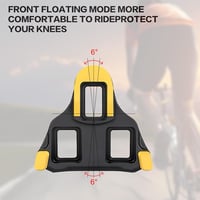 LPZMPZ Shimano SM-SH11 SPD SL Kerékpár Pedál Talpak Sárga Verseny Cipőhöz 3