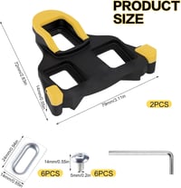 LPZMPZ Shimano SM-SH11 SPD SL Kerékpár Pedál Talpak Sárga Verseny Cipőhöz 2