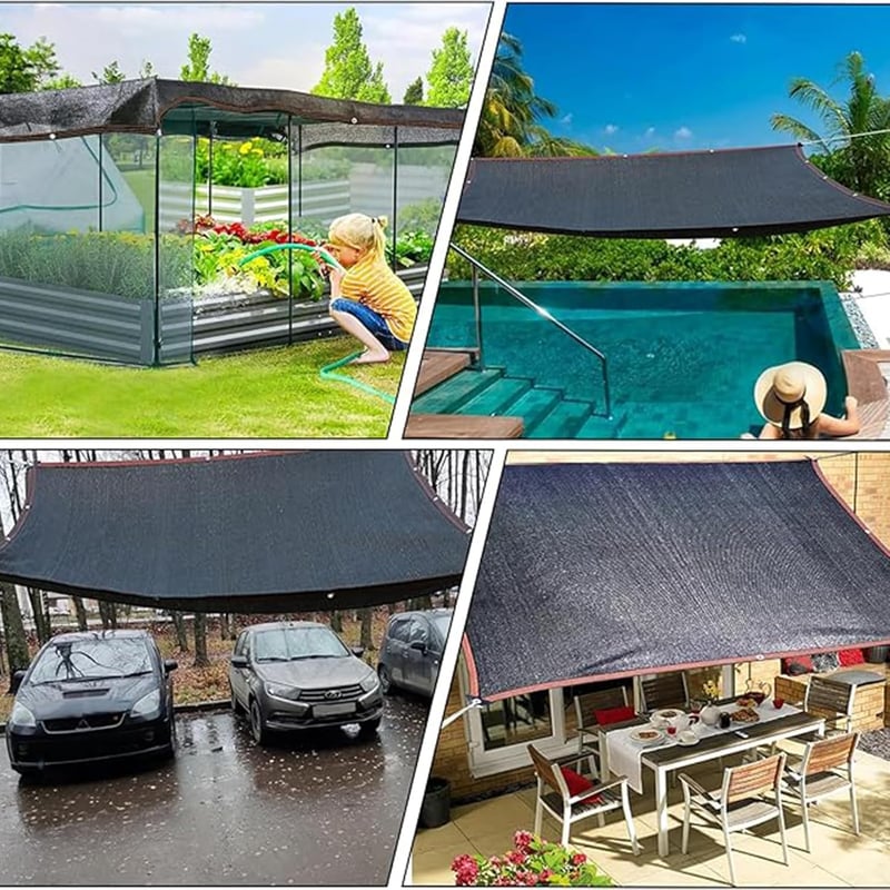 LQDMAER 96% árnyékoló háló 3x4m UV-védelem balkonhoz teraszhoz