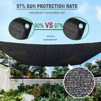 LQDMAER 96% árnyékoló háló 3x4m UV-védelem balkonhoz teraszhoz 5