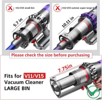 Recipient de praf de schimb pentru Dyson V11 / V15 / SV14 / SV15 / SV22 5