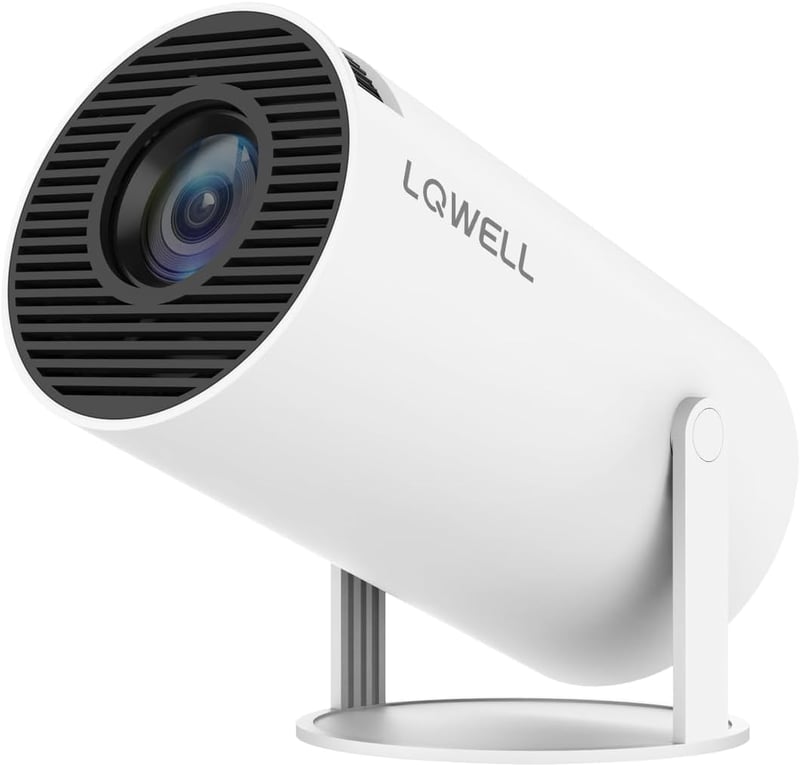 LQWELL HY300 PRO 4K Mini Projektor WiFi 6 Android 11 Hordozható Otthoni Kültéri
