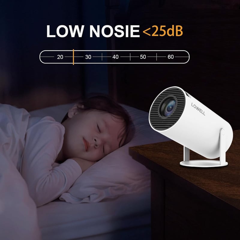 LQWELL HY300 PRO 4K Mini Projektor WiFi 6 Android 11 Hordozható Otthoni Kültéri