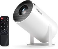 Mini projektor LQWELL HY300 PRO, 4K, Android 11, WiFi 6, Bluetooth 5.0, prenosný – biely 2