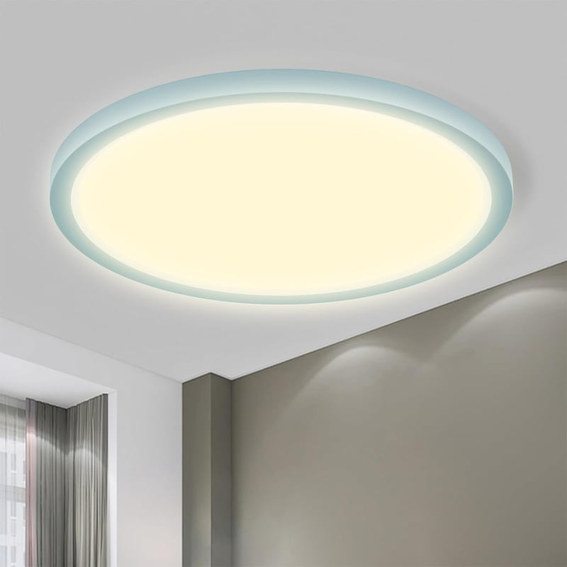 LQWELL LED mennyezeti lámpa IP44 vízálló kék 18W 3000K