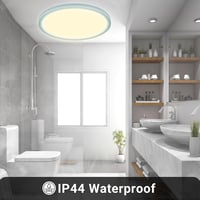 LQWELL LED mennyezeti lámpa IP44 vízálló kék 18W 3000K 7