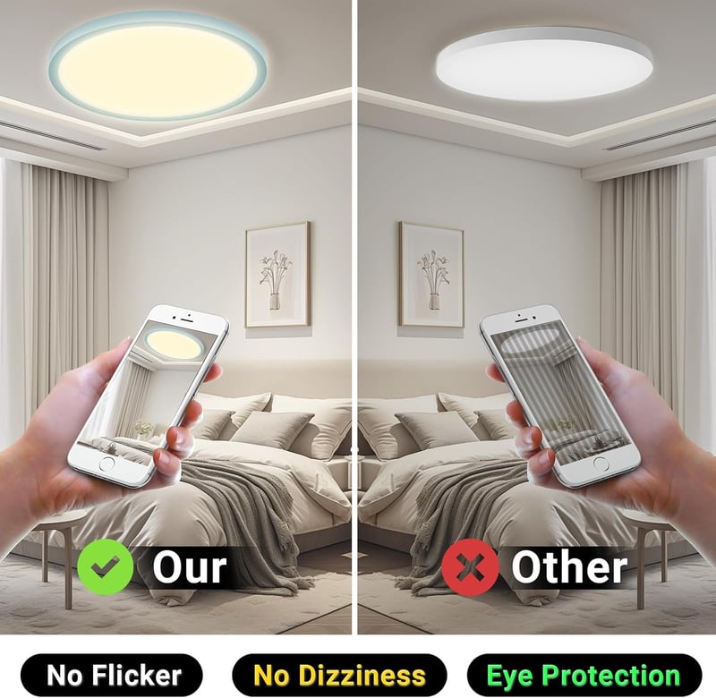 LQWELL LED mennyezeti lámpa IP44 vízálló kék 18W 3000K
