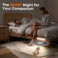 LROLTEF LED svetlo do skrinky so snímačom pohybu – 21 cm, 1500 mAh, nastaviteľná teplota svetla 3000K-6500K a jas, nabíjateľné, magnetické, do kuchyne a na schodisko 4