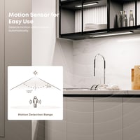 LROLTEF LED szekrénylámpa mozgásérzékelővel 21cm újratölthető dimmer - 6500K 21CM*2 5