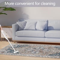 Lrrtso Mosható Szőnyeg Modern Boho Mintás Vintage Kék 160x230cm Kültéri Beltéri - 20 x 24 cm (Rechteckig), Vintage Blue 5