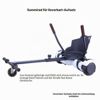 LS&GHY 10 cm (4-palcové) tiché gumené koliesko pre Hoverkart, Hoverseat a sedadlo na hoverboard – náhradné otočné koliesko (uchytenie na jednu skrutku) 3