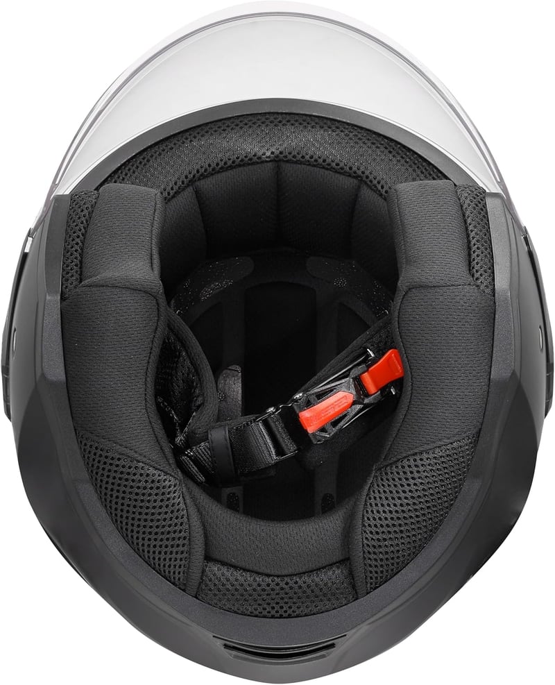 LS2 OF616 Airflow II Matt Fekete Motoros Sisak 3XL