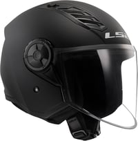 LS2 OF616 Airflow II Matt Fekete Motoros Sisak 3XL 2