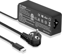 LTBSTOYE 65W/45W USB-C Laptop Töltő - Lenovo, HP, Dell, Asus, Acer, Samsung Kompatibilis - Gyorstöltés PD Technológiával - Fekete 1