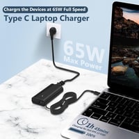 LTBSTOYE 65W USB-C Laptop Töltő Dell Latitude, XPS és Chromebook Készülékekhez - Túlfeszültség Védelemmel, Gyorstöltéssel 3