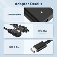 LTBSTOYE 65W USB-C Laptop Töltő Dell Latitude, XPS és Chromebook Készülékekhez - Túlfeszültség Védelemmel, Gyorstöltéssel 7