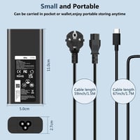 LTBSTOYE 65W USB-C Laptop Töltő Dell Latitude, XPS és Chromebook Készülékekhez - Túlfeszültség Védelemmel, Gyorstöltéssel 2