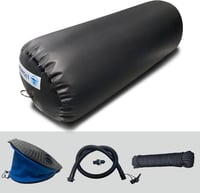 LTCANOPY Felfújható Hajófender 30x76cm Fekete Kikötő Védelem 10m Kötéllel 1
