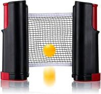 LTHERMELK Összecsukható Ping Pong Háló - Hordozható Asztalitenisz Háló Univerzális Asztalokhoz 1