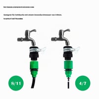 Conector furtun din plastic de tip L pentru sistem de irigații 4/7 și 8/11 – Pachet de 10 bucăți 3
