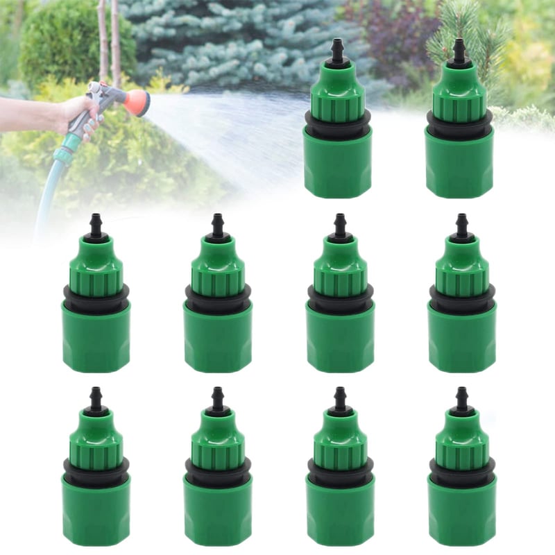 Conector furtun din plastic de tip L pentru sistem de irigații 4/7 și 8/11 – Pachet de 10 bucăți