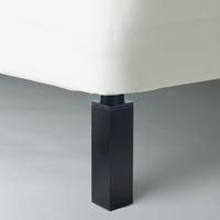 Luabue állítható fémbútor-láb, négyzet profil - fekete - 10 cm - 4 db 3