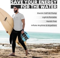 LUBAKED Elektromos SUP Pumpa 20 PSI - Kétfokozatú Automata Kompresszor LCD Kijelzővel, 12V-os, 7 Fúvókával Paddleboardhoz, Csónakhoz, Matrac 8