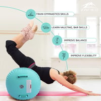 LUBAKED Felfújható Tornagymnasztikai Henger Levegős Roller Jóga Tornaszőnyeg 3