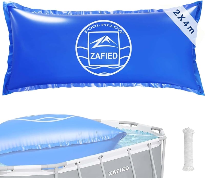 LUBAKED Téli Medence Párna 2x4m Téli Takaró -25°C Dupla Varrás