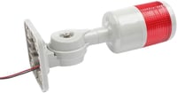 LUBAN Ipari Jelzőfény CNC Gépekhez - Piros LED Figyelmeztető Lámpa Szirénával, Forgatható Talppal, 110-220V, IP54 Védettség, Folyamatos/Vill 2