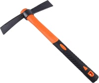 LUBAN Kétfejű Kerti Kapa Baltával, 38,5 cm Ergonomikus Csúszásmentes Üvegszálas Nyéllel, Kertészkedéshez, Vadászathoz és Kempingezéshez 1
