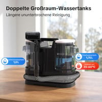 Lubluelu Tepovač 1400 W 20 kPa s ohrevom vody za 10 sekúnd, účinný čistič na textil 4