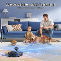 Lubluelu L20 Robot Porszívó Felmosó Funkcióval, 5500Pa Szívóerő, LiDAR Lézer Navigáció, 30 Tiltott Zóna, WiFi/App/Alexa, Kisállat Szőr, Kemény Padló, Szőnyeg 3