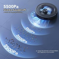 Lubluelu L20 Robot Porszívó Felmosó Funkcióval, 5500Pa Szívóerő, LiDAR Lézer Navigáció, 30 Tiltott Zóna, WiFi/App/Alexa, Kisállat Szőr, Kemény Padló, Szőnyeg 2