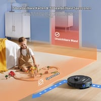 Lubluelu L20 Robot Porszívó Felmosó Funkcióval, 5500Pa Szívóerő, LiDAR Lézer Navigáció, 30 Tiltott Zóna, WiFi/App/Alexa, Kisállat Szőr, Kemény Padló, Szőnyeg 5