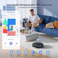 Lubluelu L20 Robot Porszívó Felmosó Funkcióval, 5500Pa Szívóerő, LiDAR Lézer Navigáció, 30 Tiltott Zóna, WiFi/App/Alexa, Kisállat Szőr, Kemény Padló, Szőnyeg 4