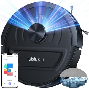 Lubluelu L20 Robot Porszívó Felmosó Funkcióval, 5500Pa Szívóerő, LiDAR Lézer Navigáció, 30 Tiltott Zóna, WiFi/App/Alexa, Kisállat Szőr, Kemény Padló, Szőnyeg
