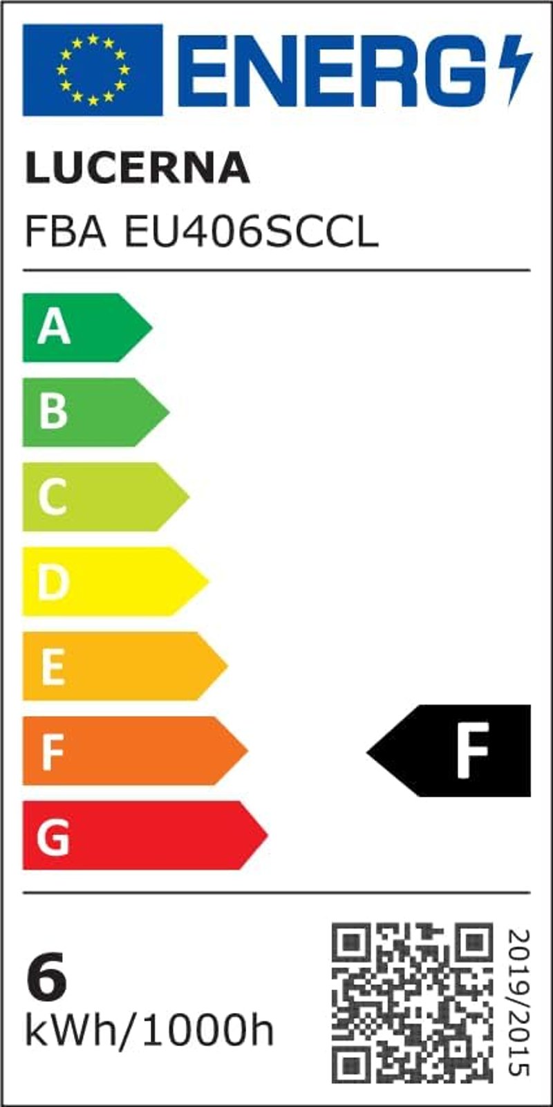 LUCERNA Négyzet Alakú LED Mennyezeti Lámpa, 6W, Hideg Fehér Fény 6500K, 620 Lumen, Modern Stílusú Műanyag Plafon Világítás, 6 db Csomag