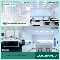 LUCERNA Négyzet Alakú LED Süllyesztett Mennyezeti Lámpa, 6 db, Hideg Fehér Fény (6500K), 6W, Kompakt Méret, Szerelési Kellékekkel 5