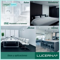 LUCERNA Süllyeszthető LED Mennyezeti Lámpa 12W - Hideg Fehér 6500K Kerek Spotlámpa - 1350 Lumen - 140-150mm Beépíthető Downlight - 6 darabos 8