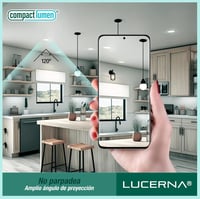 LUCERNA Süllyeszthető LED Mennyezeti Lámpa 12W - Hideg Fehér 6500K Kerek Spotlámpa - 1350 Lumen - 140-150mm Beépíthető Downlight - 6 darabos 3